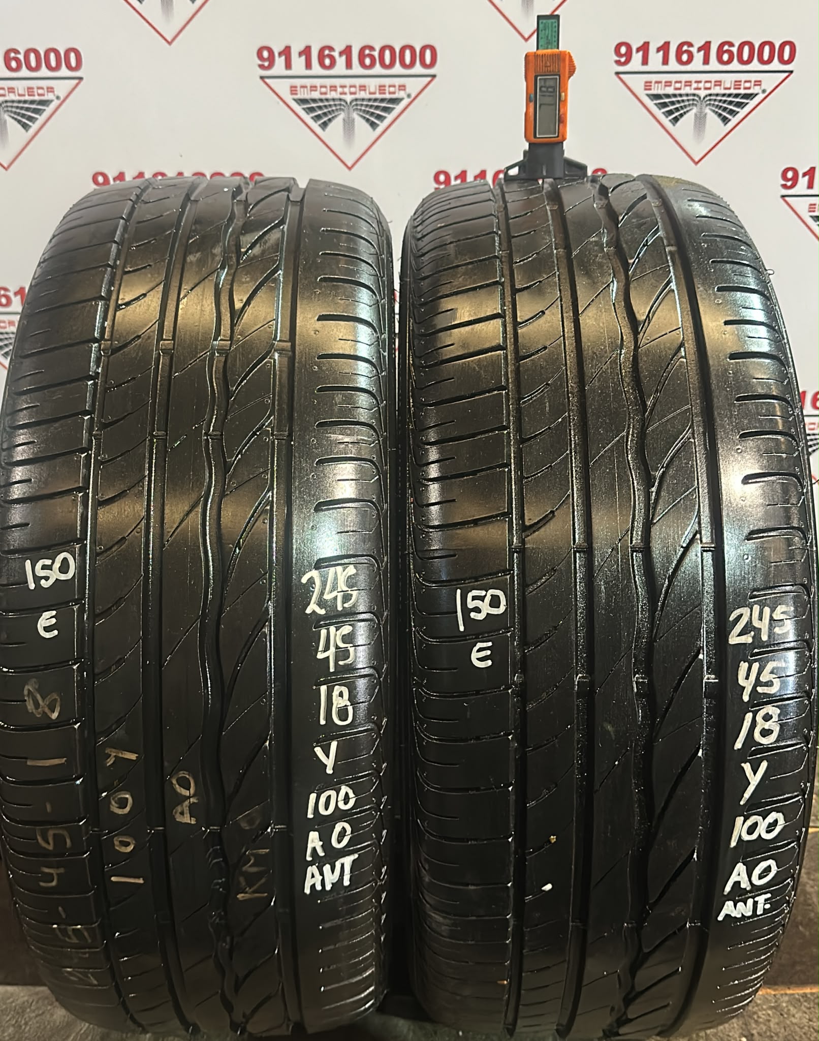 BRIDGESTONE TURANZA ER300 USADO  245/45 R18 100 Y